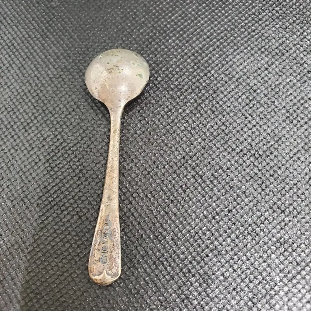 Vintage Silver Plated Condiment Spoon